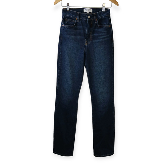 Reformation SZ 24/33 Peyton High Rise Boot Cut Jeans Organic Cotton Aegean Wash - Picture 2 of 5